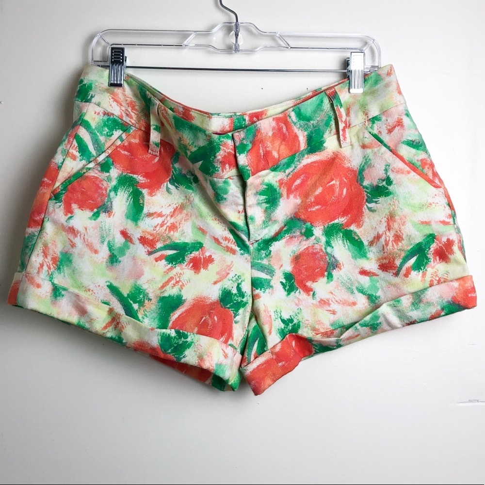 Alice and Olivia multi- color shorts